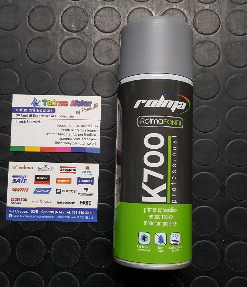 SPRAY PRIMER EPOSSIDICO MONOCOMPONENTE K700 GRIGIO RAL 7046 - ROLMA -