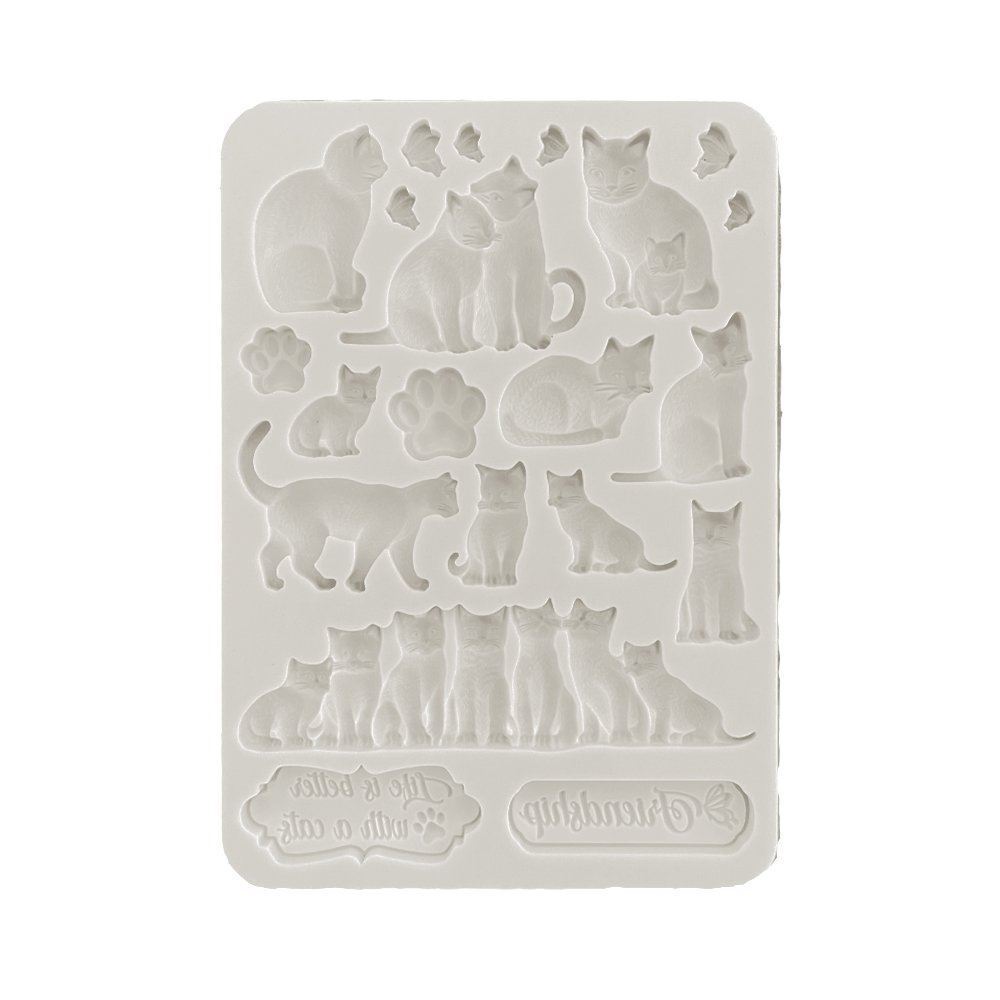 Stampo in Silicone Orchids and Cats gatti