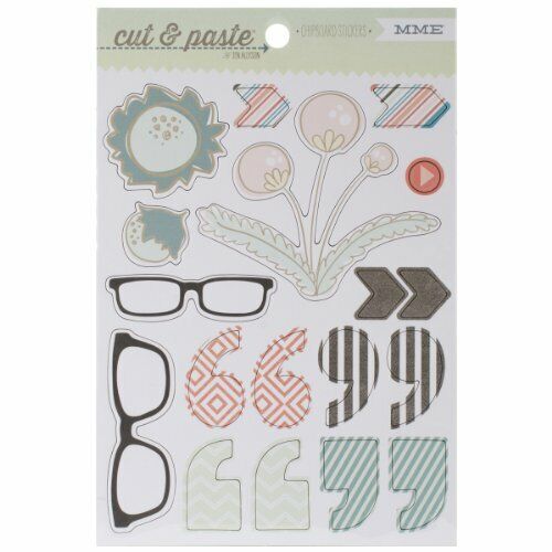 Cut & Paste Flair Chipboard Stickers-Wow (O9Q)