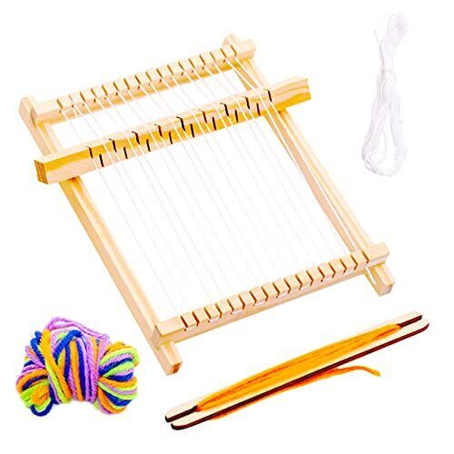 Kit per Tessitura del Legno Telaio in Legno per Tessitura Telaioper (u3a)