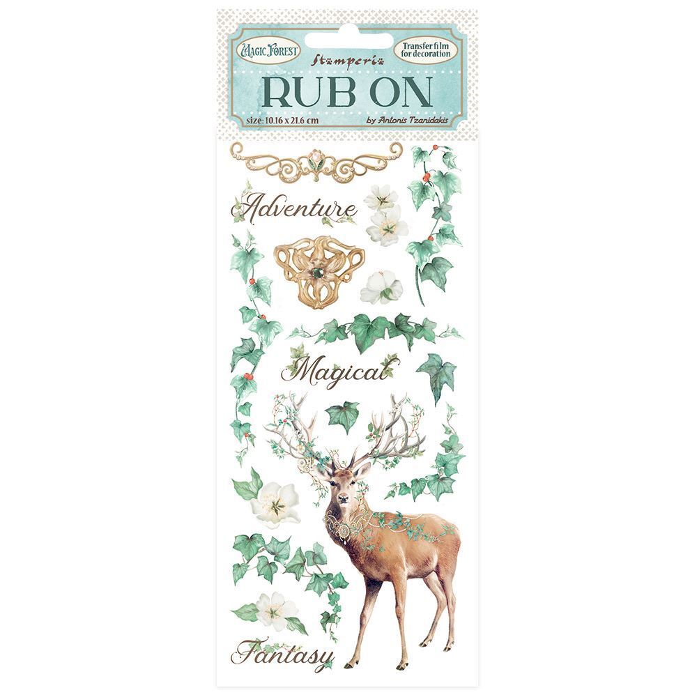 Rub-on Magic Forest Deer trasferelli Stamperia