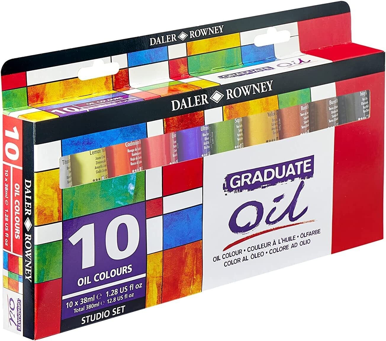 Daler Rowney - colori a olio graduate set di 10 tubi da 38ml