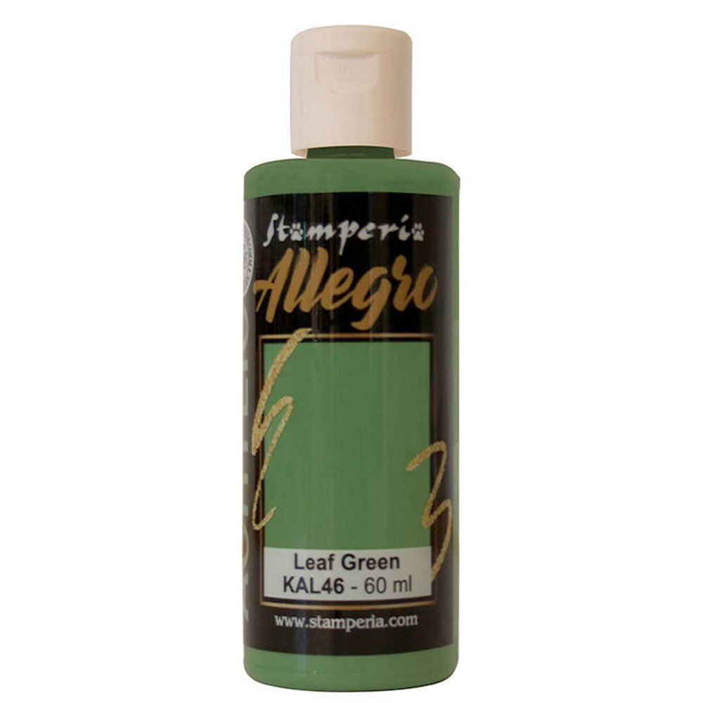 Colore acrilico Verde Foglia ml 59 - Colori acrilici Allegro by Stamperia