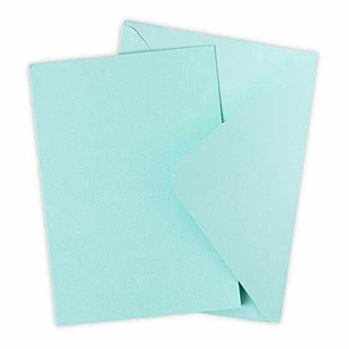 Sizzix Surfacez-Confezione di Biglietti e Buste, Formato A6, Mint Julep, (d1u)