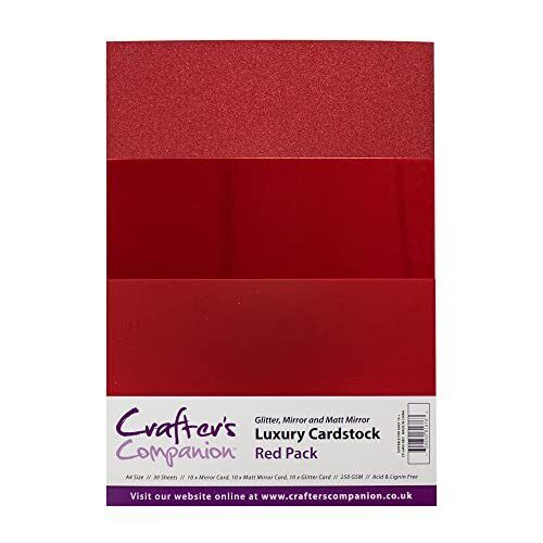 Crafters Companion CP-LMIX-Red Crafter's Companion Lusso Cartoncino (I0y)