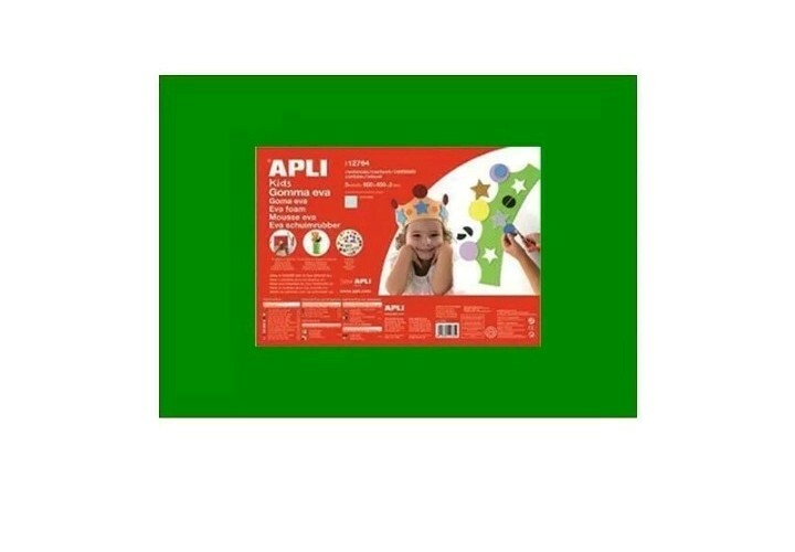 -Apli  Gomma Crepla  verde  , Foam, Gomma Eva modellabile anche con il calore.