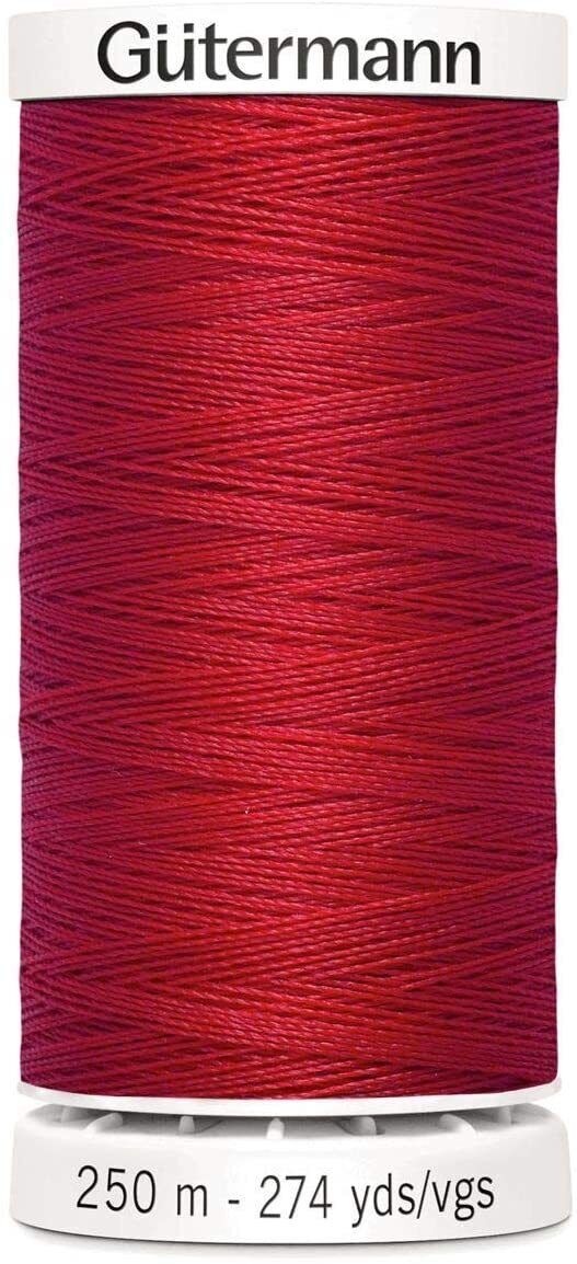GUTERMANN - 250mt - FILO PER CUCITO 100% POLIESTERE - COLORE ROSSO CREMISI 156