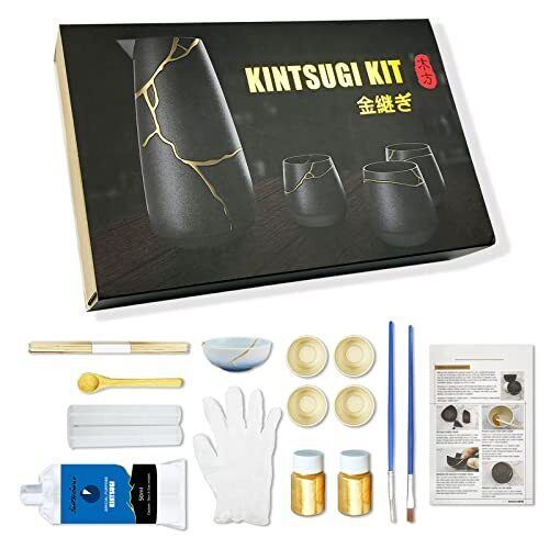 Kintsugi, kit di riparazione di articoli in ceramica con colla in polvere (g2o)
