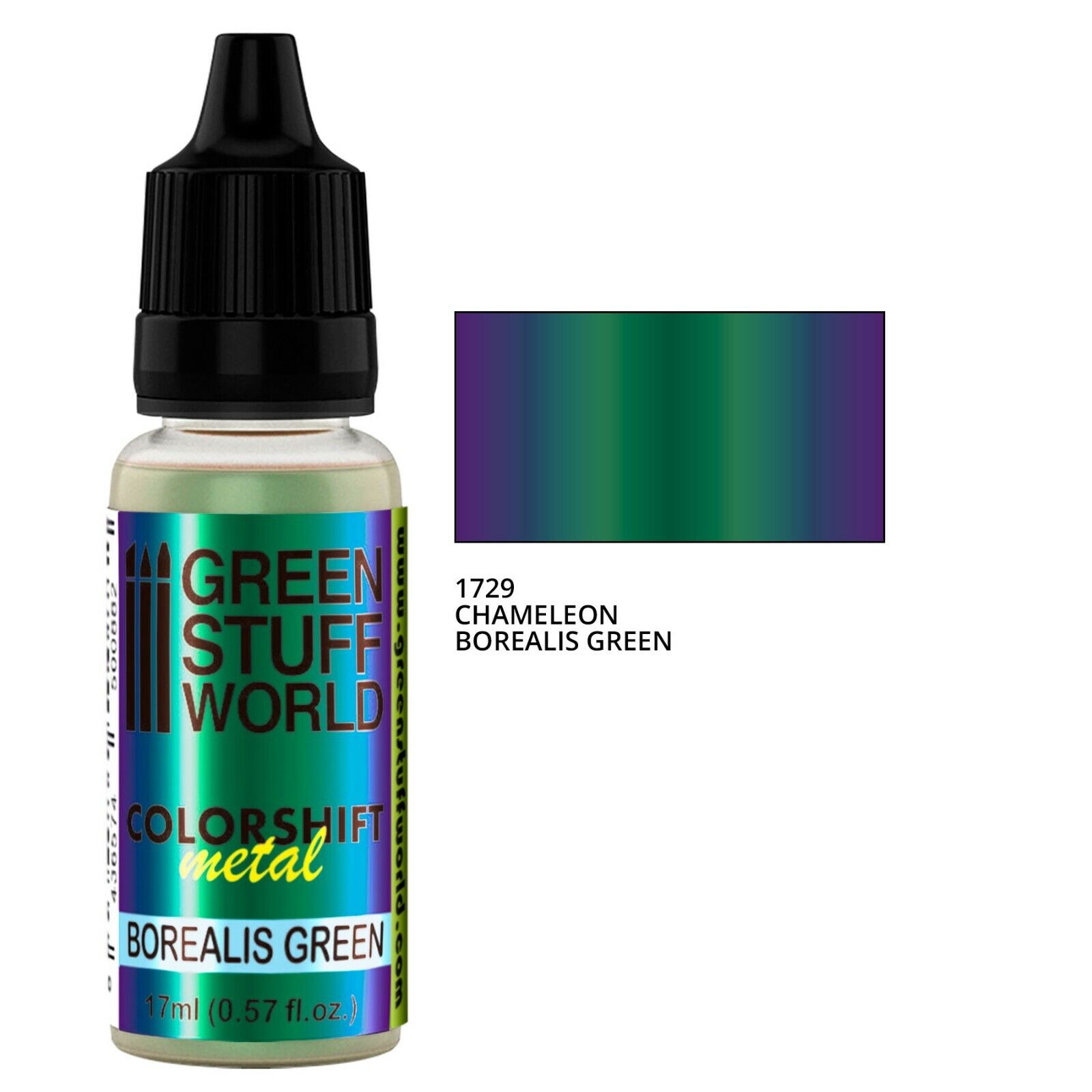Pittura Camaleonte - BOREALIS GREEN - Aerografo Pennello Acrilico Metallico
