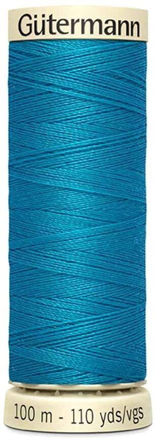 GUTERMANN - 100mt - FILO PER CUCITO 100% POLIESTERE - COLORE BLU CERULEO 761