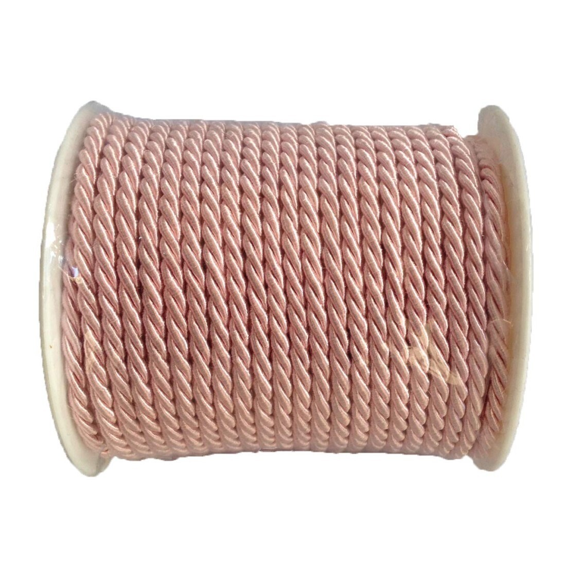 CORDONCINO CORDA CORDINO VISCOSA 3 CAPI DIAMETRO 3 MM ROTOLO DA 25 METRI | ROSA
