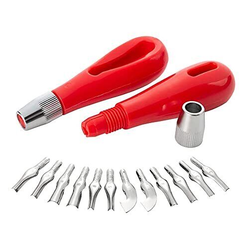 Hopbucan Set di Formine per Linoleum, 2 Set di Formine per Linoleum (Z6k)