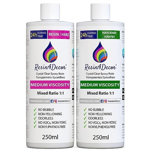 Resina Epossidica RESIN4DECOR 1:1 Non Ingiallente Non Tossico per (T0T)