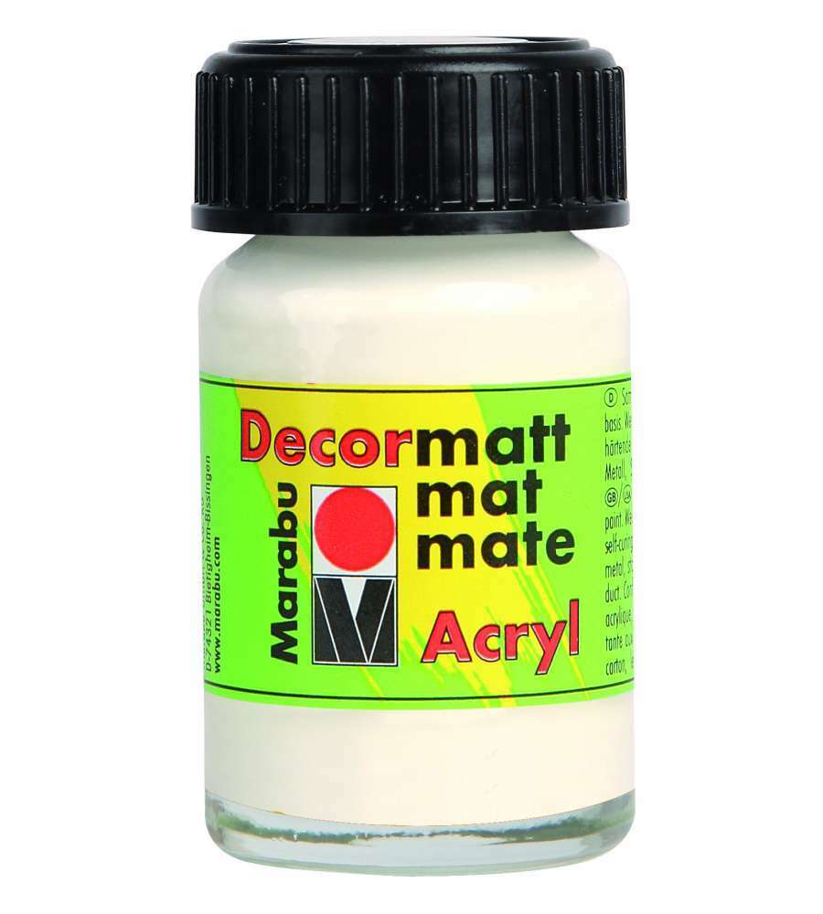 Decormatt barattolino da 15 ml colore bianco