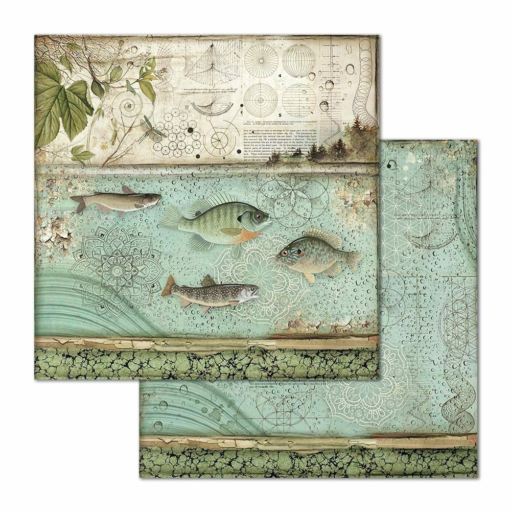 Carta Scrap Pesci