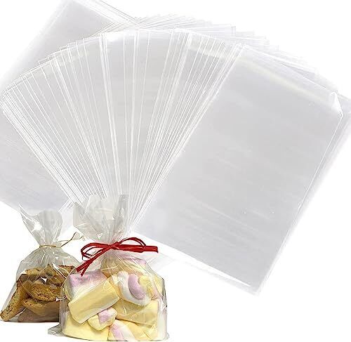 DNT 200 Sacchetti di plastica Trasparente in cellophane 15 x 20 cm (G7s)