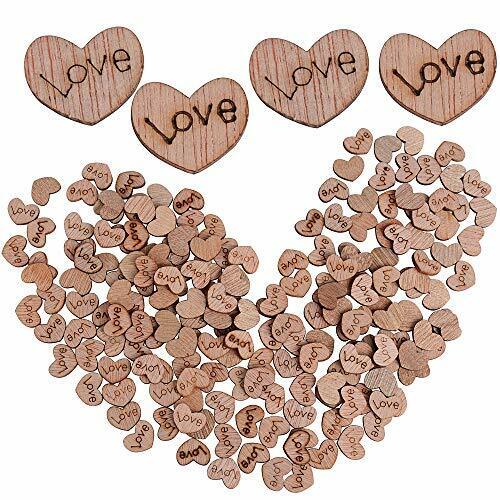 VINFUTUR 200pz Cuoricini Cuore Legno Mini Decorazioni Legno per (r4u)