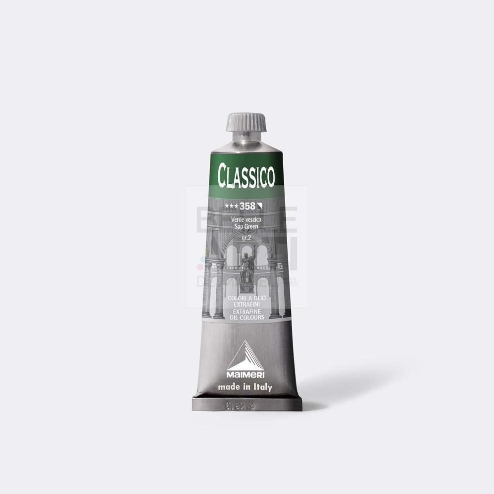 COLORE AD OLIO SERIE CLASSICO DA 60 ml. 358 VERDE VESCICA