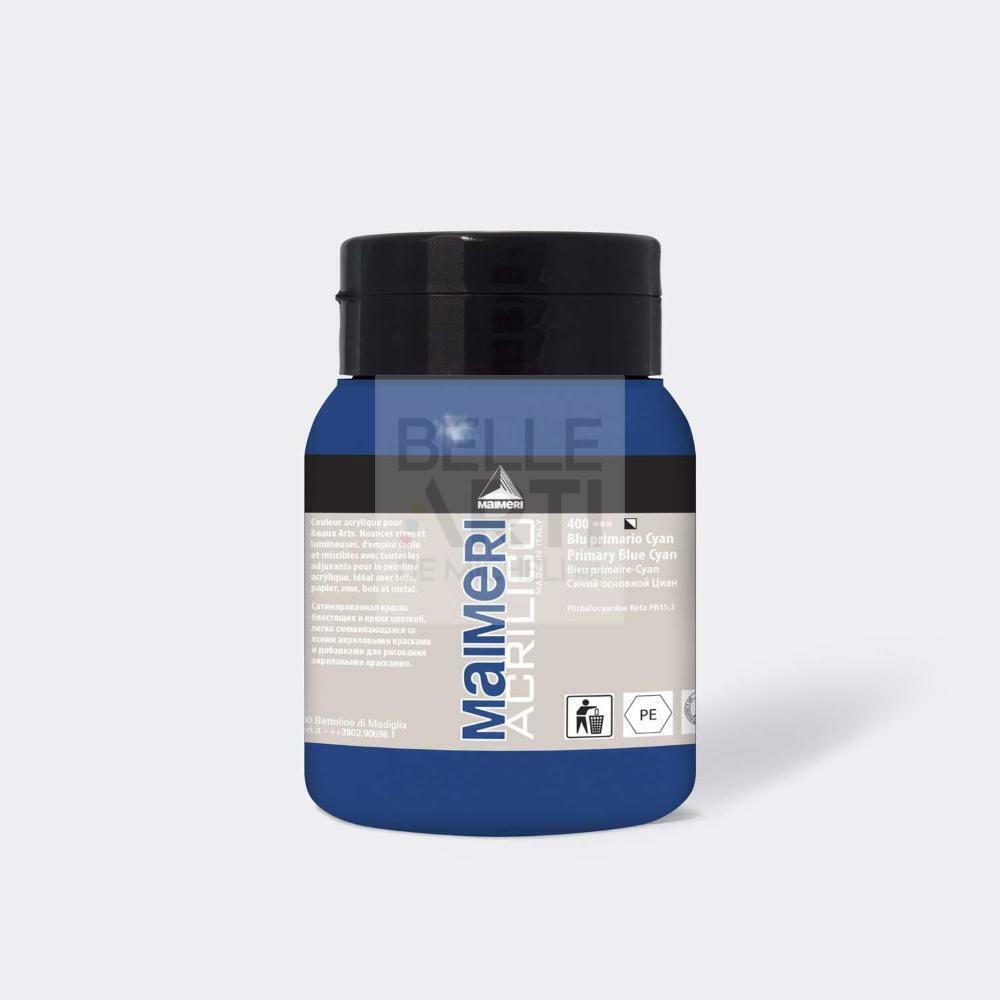 COLORE ACRILICO SERIE AM DA 500 ML. 400 BLU PRIMARIO CYAN