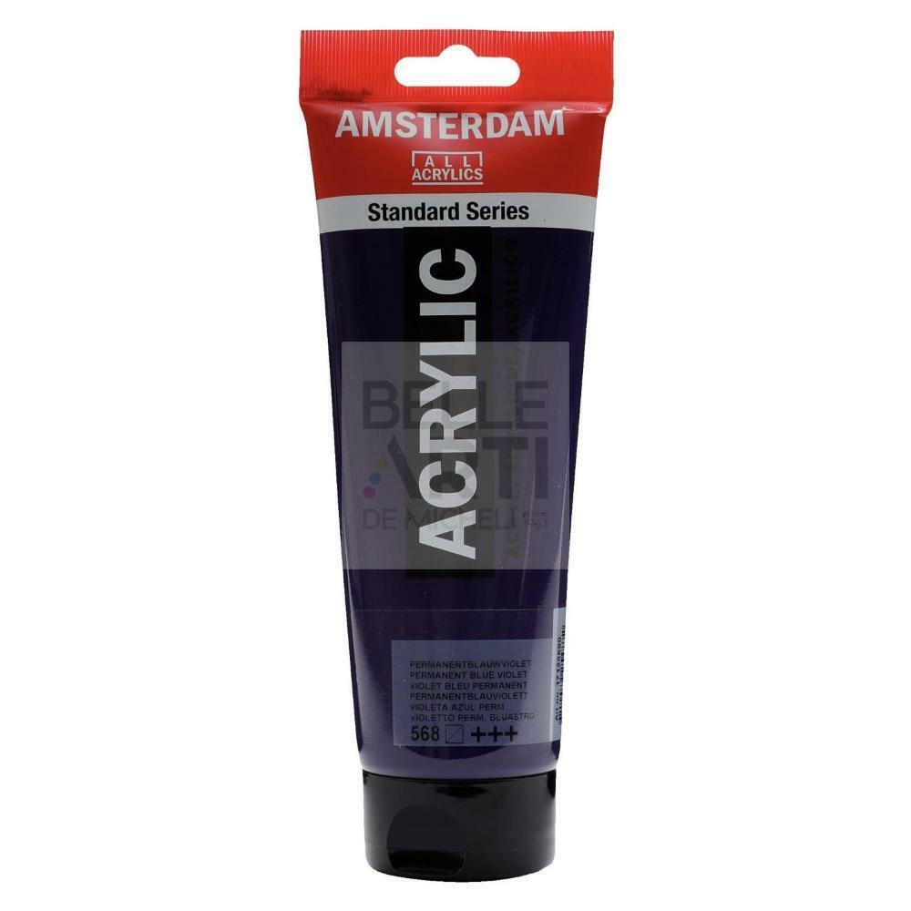 COLORE ACRILICO 568 VIOLETTO BLU PE AMSTERDAM "ACRYLIC" TUBO DA 250ML