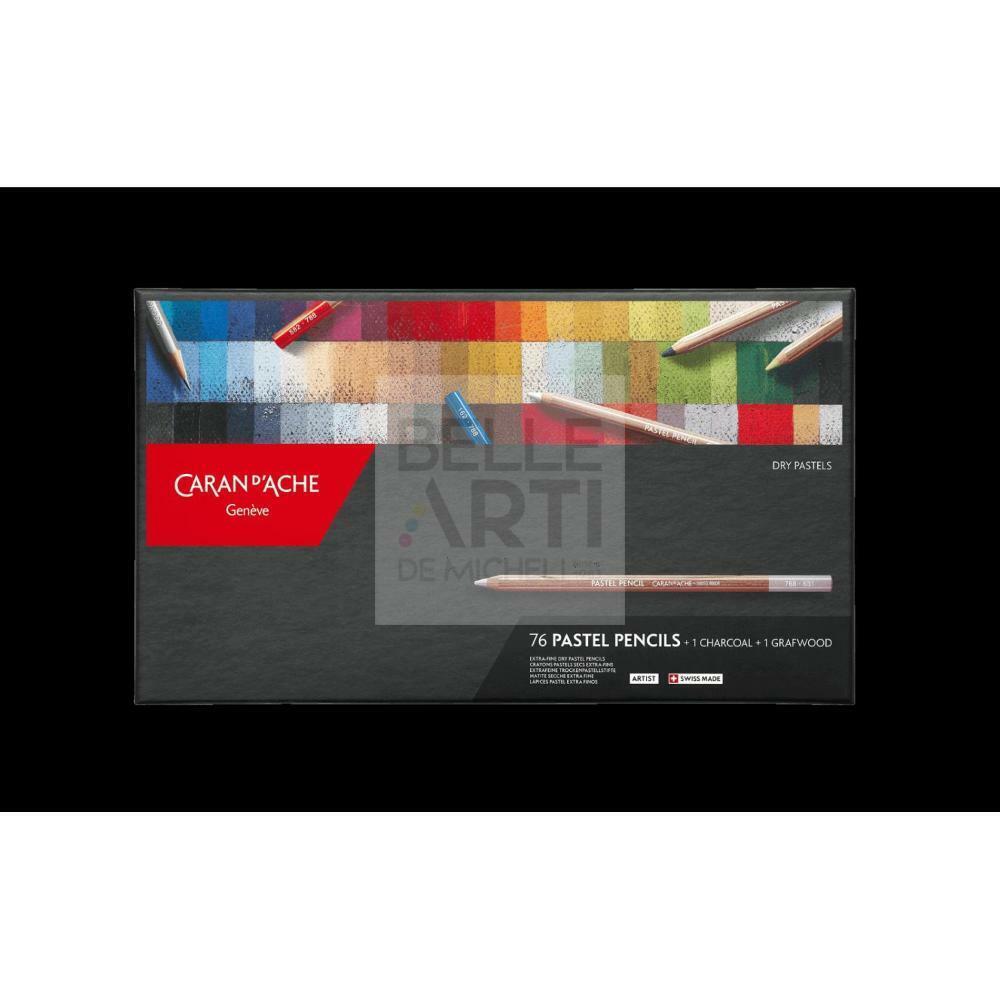 MATITE SECCHE " PASTEL PENCILS " CARAN D'ACHE CONF DA 76 PZ