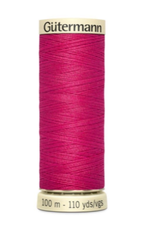GUTERMANN - 100mt - FILO PER CUCITO 100% POLIESTERE - COLORE FUCKSIA 382