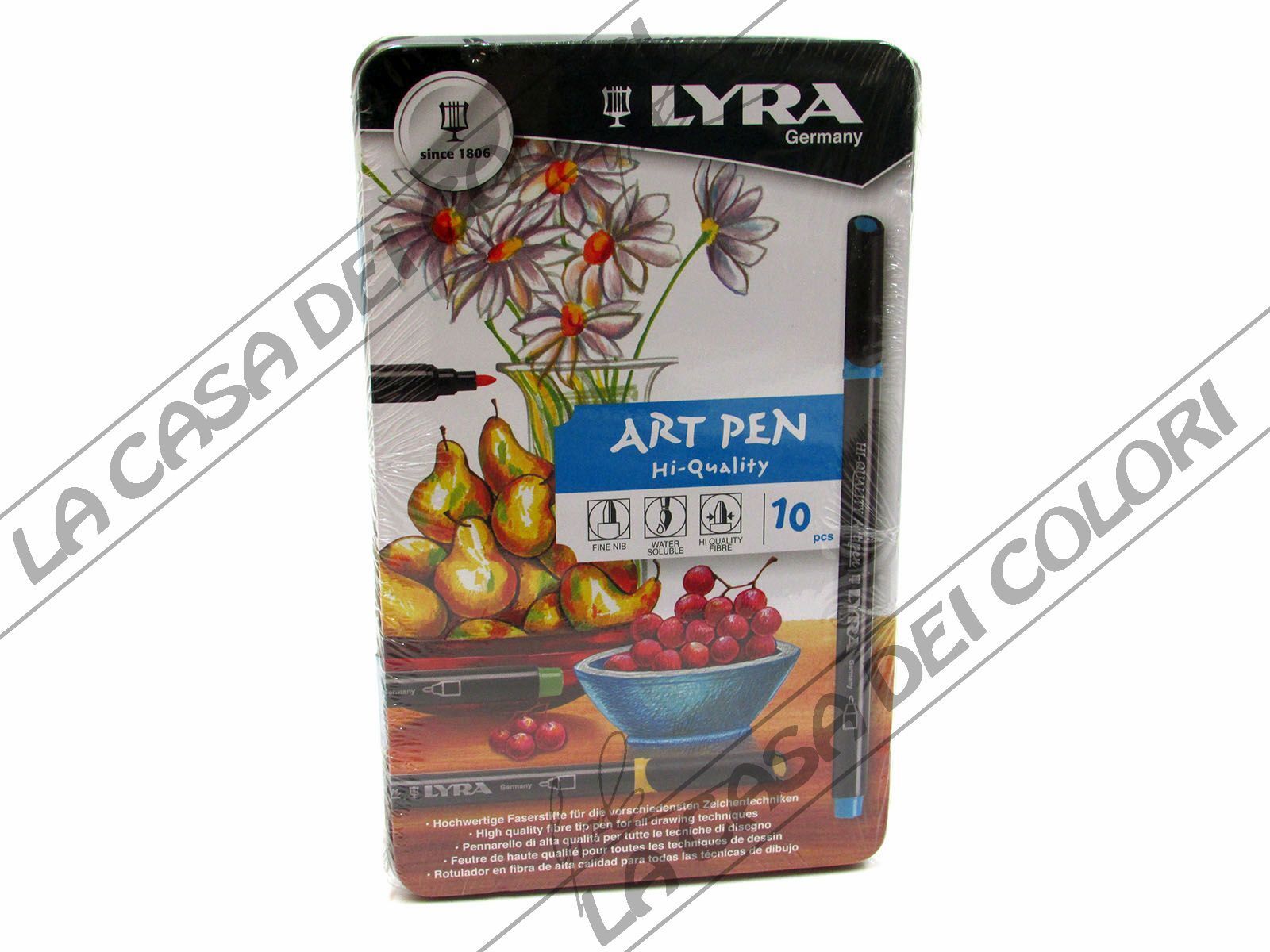 LYRA REMBRANDT - ART PEN - CONFEZIONE 10 PENNARELLI - COLORI ASSORTITI
