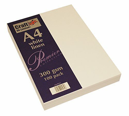 Craft UK W123 - Carta telata, confezione da 100 unità, formato A4, (A6e)