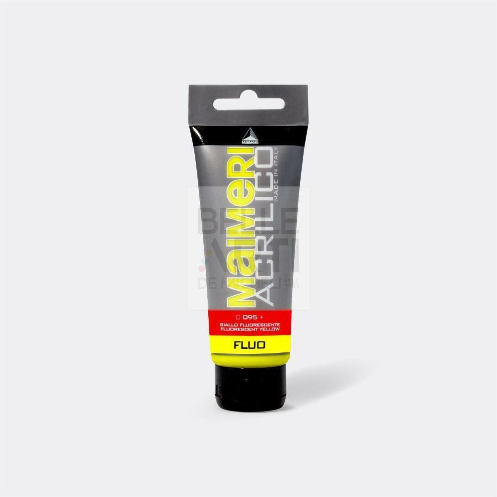 COLORE ACRILICO SERIE AM DA 75 ML. FLUORESCENTE 095 GIALLO