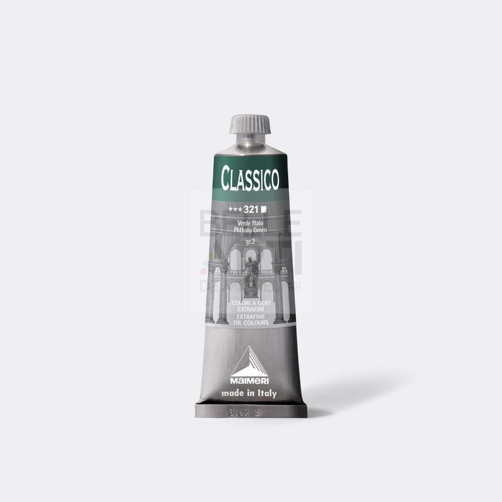 COLORE AD OLIO SERIE CLASSICO DA 60 ml. 321 VERDE FTALO