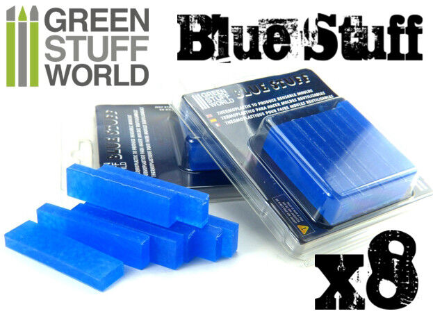 Materiale BLUE STUFF (8 pezzi) per fare Stampi Riutilizzabili