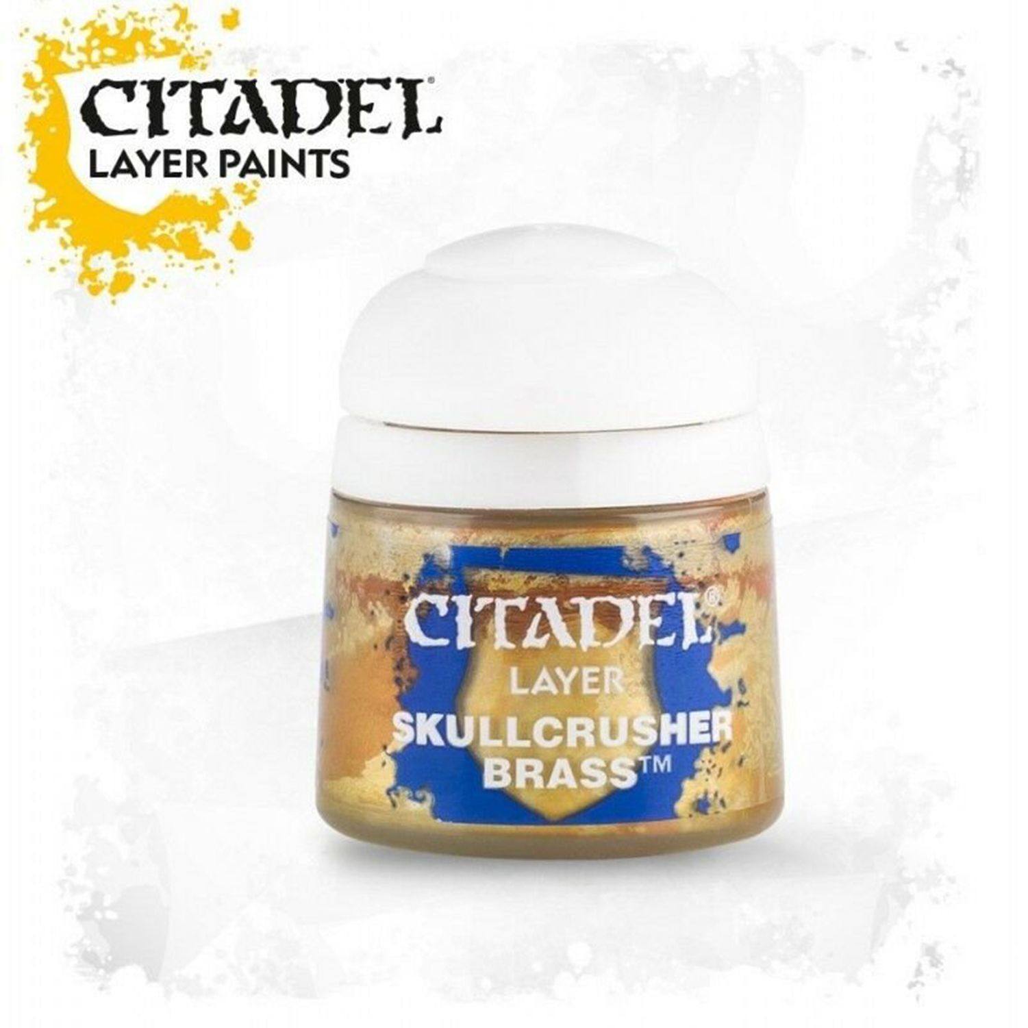 WARHAMMER WORKSHOP - CITADEL COLORE LAYER SKULLCRUSHER BRASS 12ml - 22-73