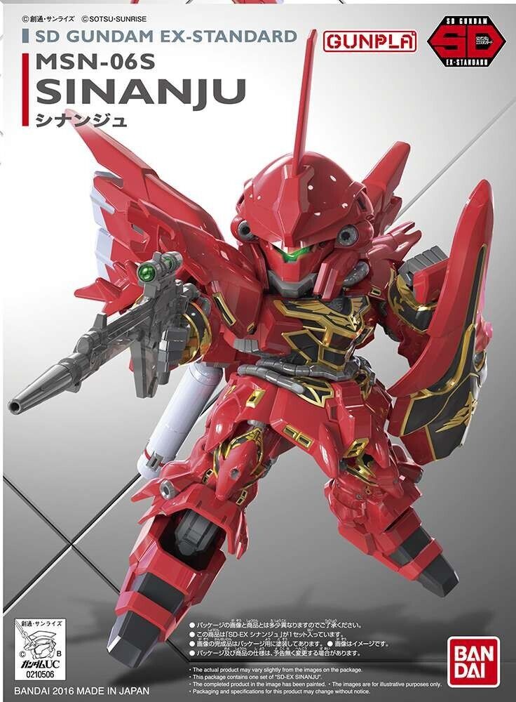 GUNDAM MSN-06S SINANJU Model Kit SD #013 Bandai Gunpla Nuovo NEW