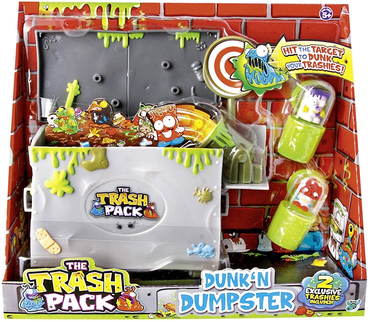 Trash Pack, cassonetto della spazzatura con due mostri immondizia