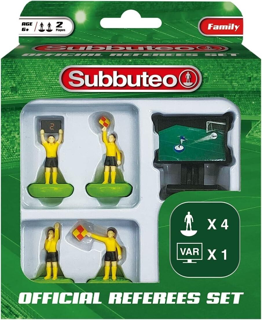 Subbuteo set 4 arbitri con VAR 21932862 Rocco -nuovo-Italia