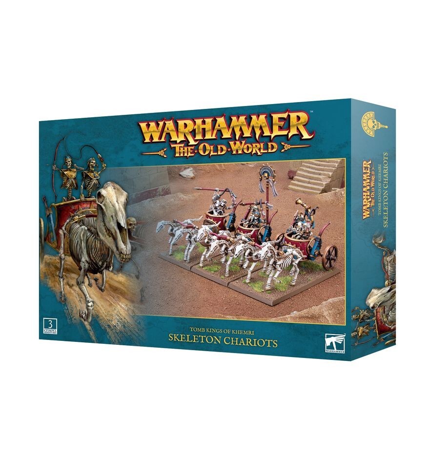 SKELETON CHARIOTS set di 3 miniature TOMB KING OF KHEMRI warhammer THE OLD WORLD