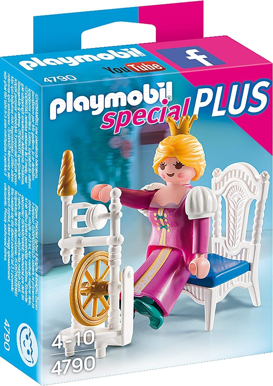 Originale Playmobil Special Plus 4790 Principessa Con Rotella di Filatura Filati
