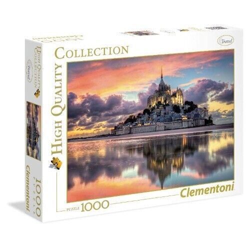 CLEMENTONI PUZZLE 1000 PEZZI HIGH QUALITY LE MAGNIFIQUE MONT SAINT-MICHEL 39367