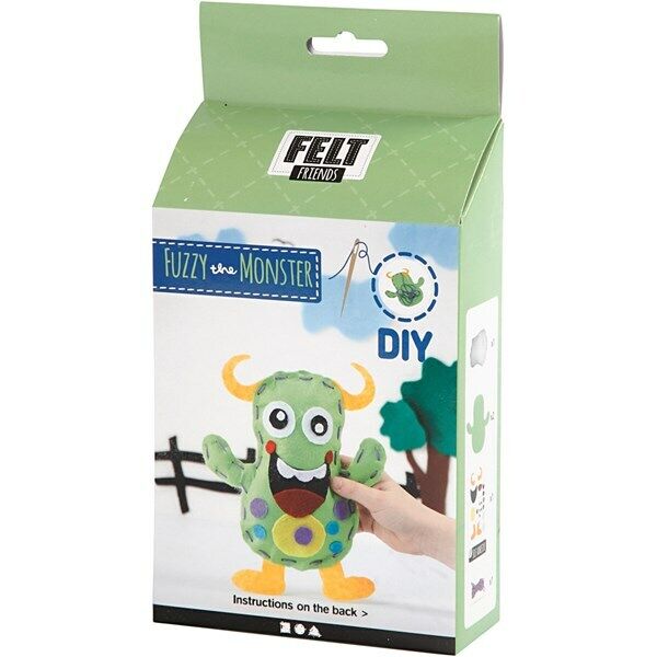 KIT CREATIVO FELTRO FUZZY THE MONSTER  - FELT FRIENDS CREOTIME 100712