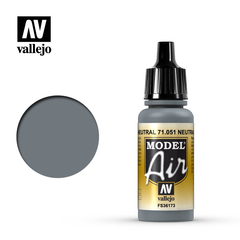 Vallejo Model Air Acrylic Color Airbrush Acrilico Aerografo 71051 Neutral Grey