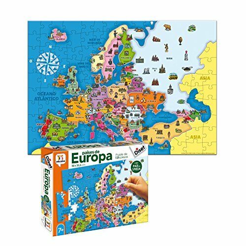 Diset – Giocattolo educativos paises di Europa, 68947 (l9B)
