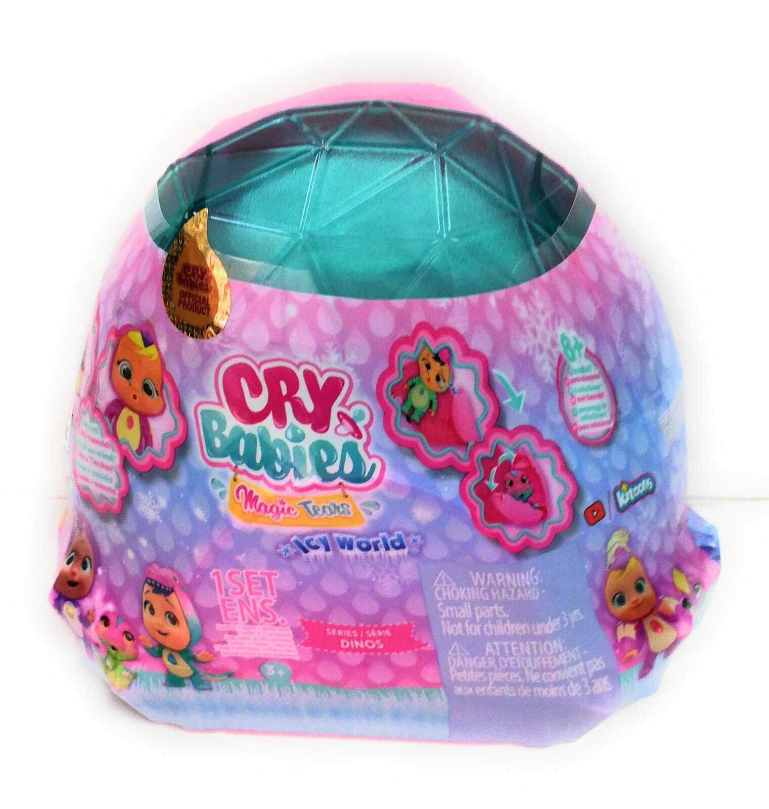 CRY BABIES MAGIC TEARS ICY WORLD CAPSULA, BABY CON DINO, modelli assortiti Serie