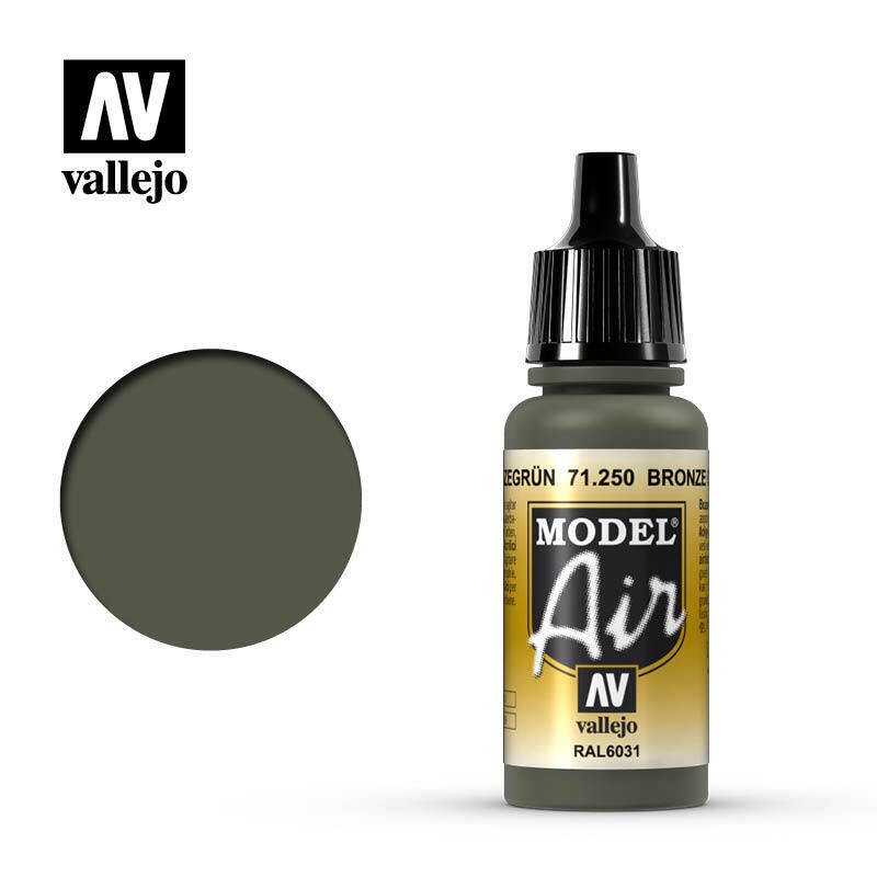 Vallejo Model Air Acrylic Color Airbrush Acrilico Aerografo 71250 Bronzegreen