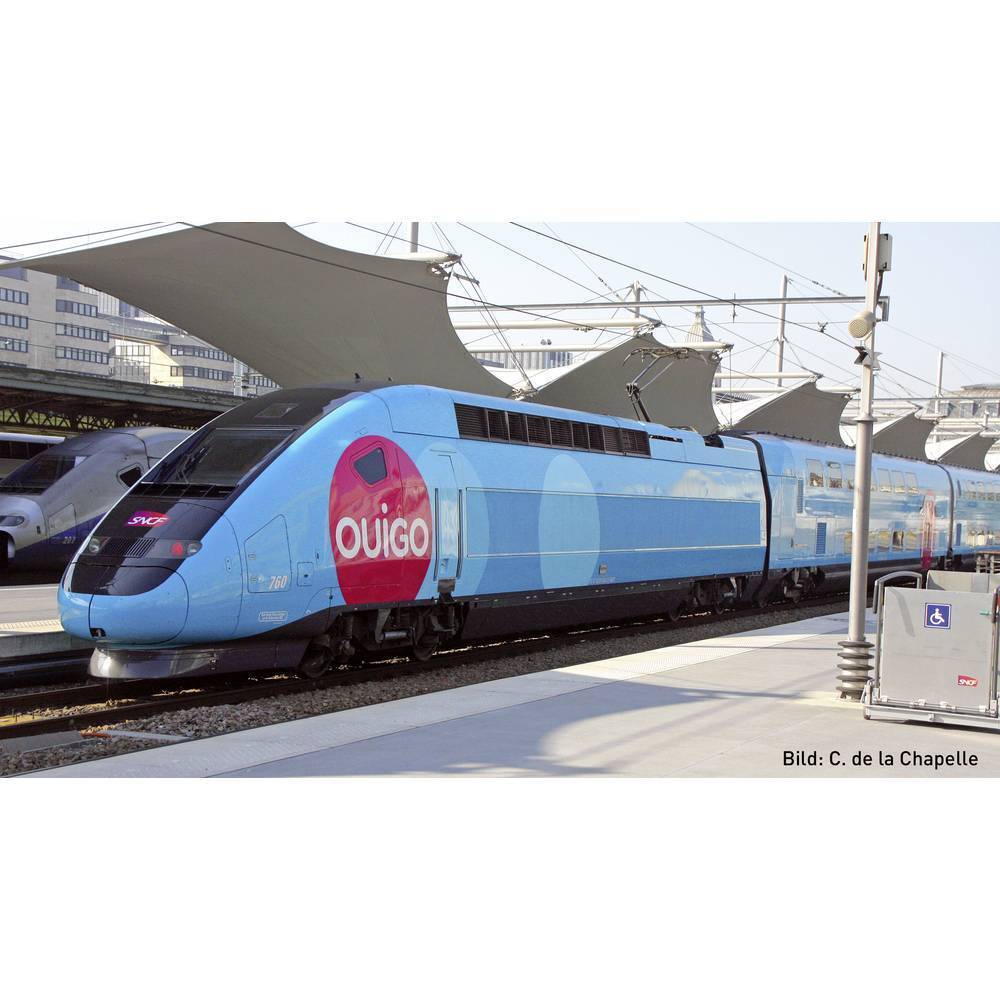 KATO by Lemke K101763 Treno motore N TGV Duplex OUIGO, 10 pz. Di SNCF