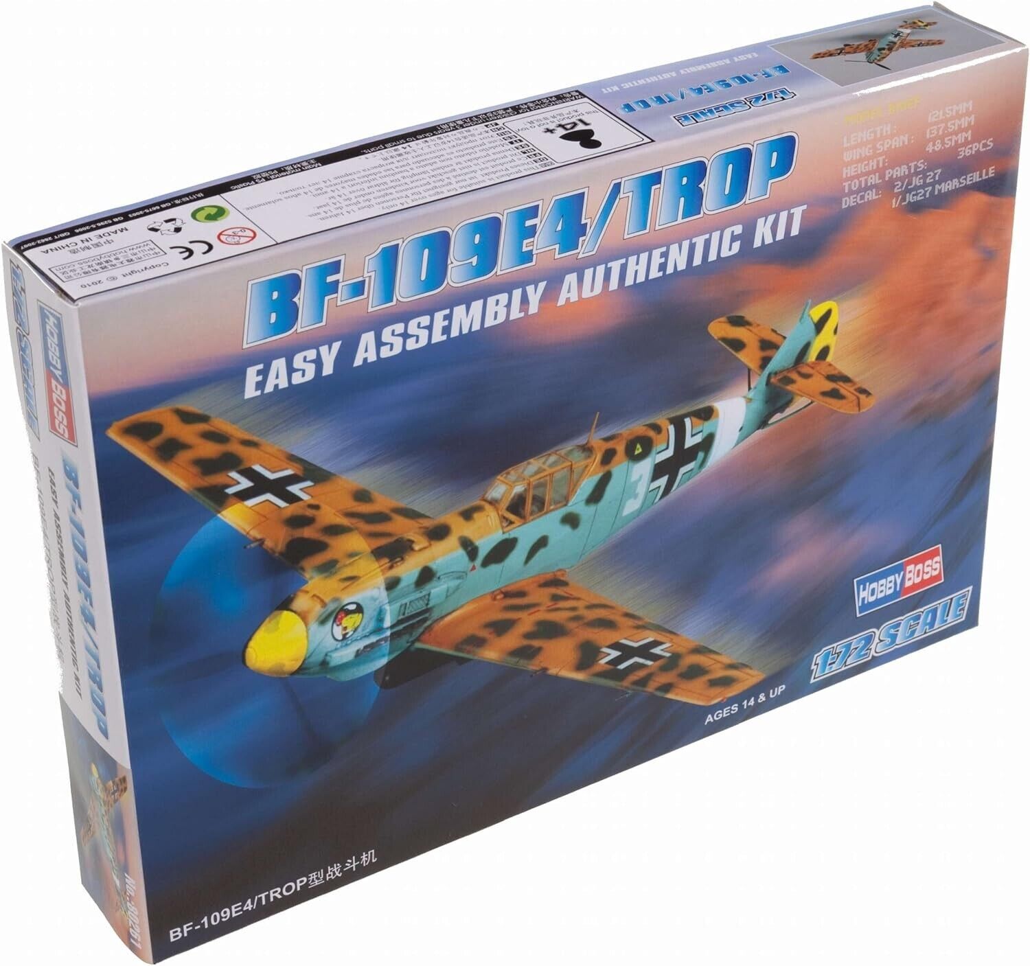 HOBBY BOSS KIT BF-109E4 / TROP   1:72 - 80261