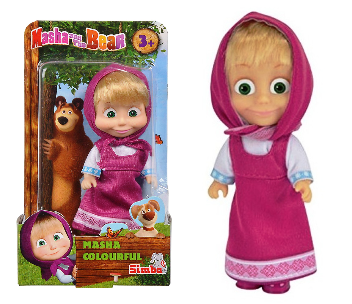 MASHA E ORSO MASHA AND BEAR PERSONAGGIO 12 CM IN BLISTER SIMBA