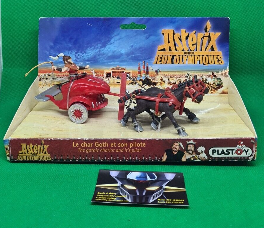 PLASTOY - ASTERIX AUX JEUX OLYMPIQUES - LE CHAR GOTH ET SON PILOT - NEW