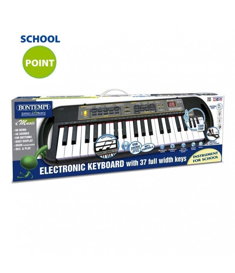 Bontempi tastiera digitale 37 tasti 15 3790 passo professionale