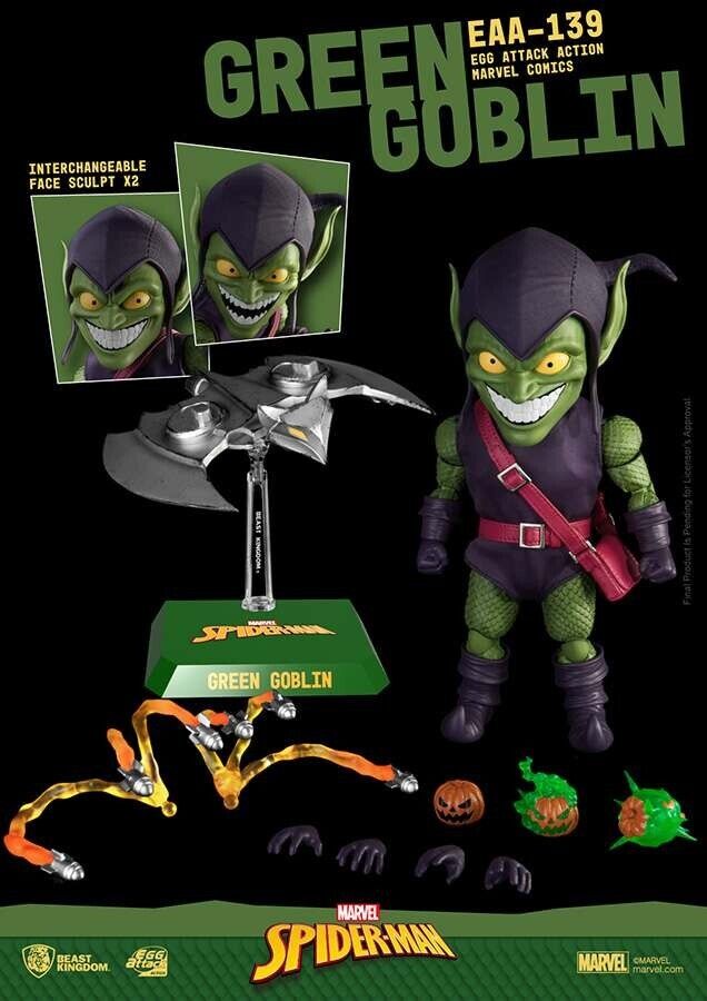 Egg attack marvel comics green goblin 16 cm