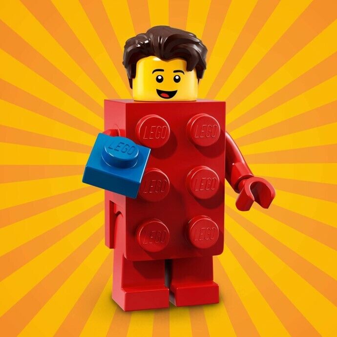 Lego 71021 Minifigures serie 18 Festa Ragazzo Costume Mattoncino Brick Nuovo